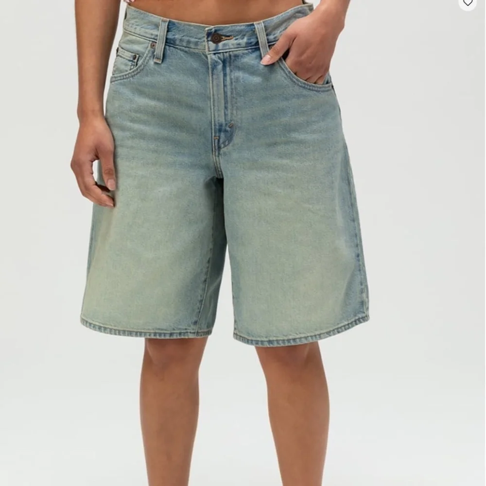 NWT LEVI'S Premium Baggy Dad Womens Jorts - I Told You Sze 34